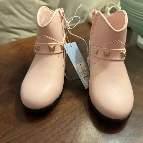 Cat & Jack Toddler Gracie Harness Western Boots in Pink 8T - Picture 5 of 9